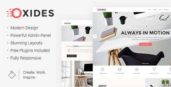 Oxides – Creative Studio WordPress Theme for Companies and Entrepreneurs