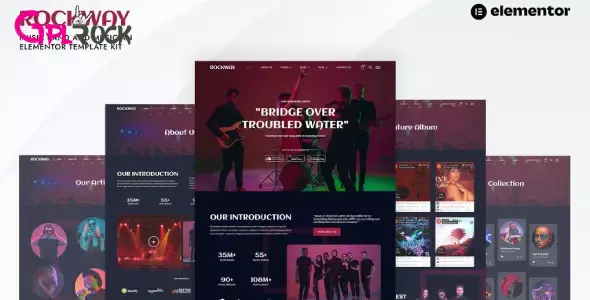 Rockway – Music Band & Musician Elementor Template Kit